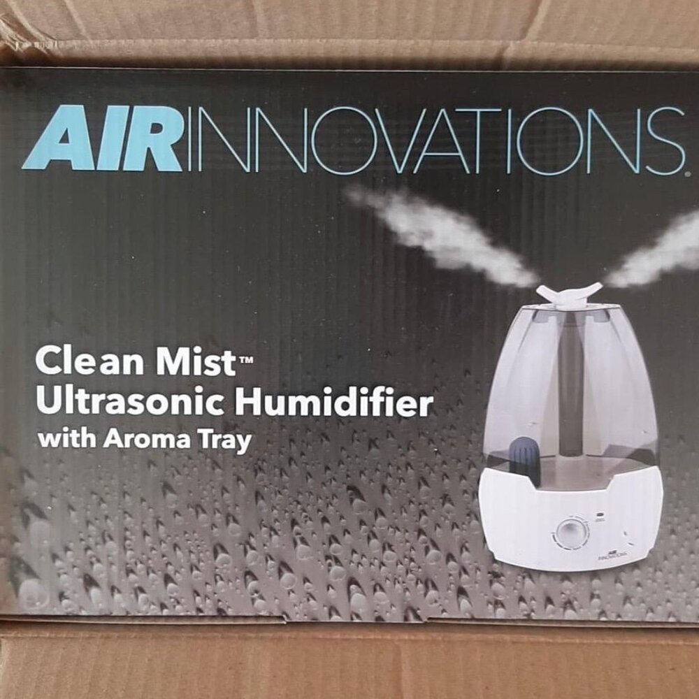 Brand New Air Innovations Clean Mist Ultrasonic Humidifier & Aroma Tray 40% OFF